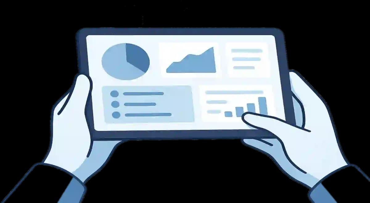 Medical professional with tablet